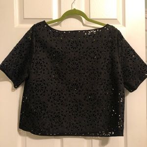Black lace top